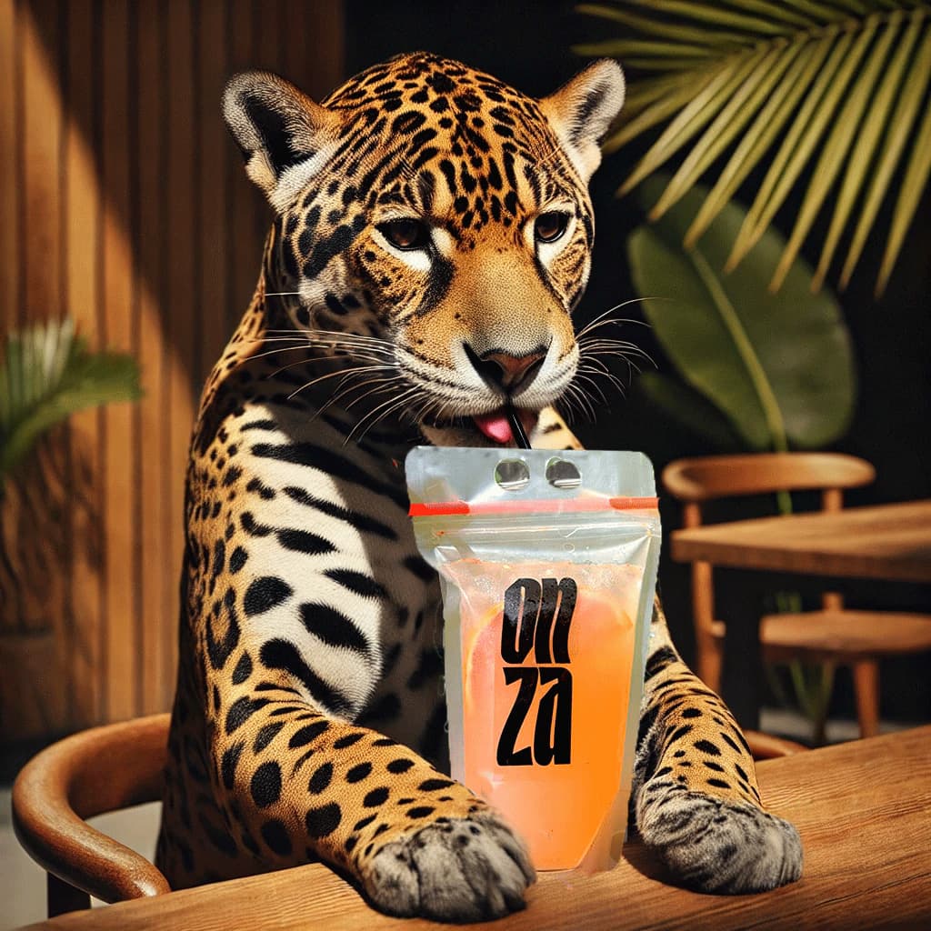 Jaguarin disfrutando su michelada modelos